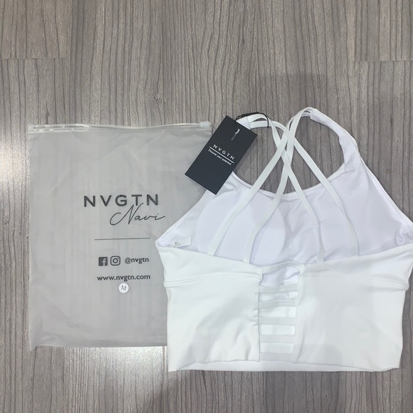 NVGTN white matrix bra size medium **SOLD** - Picture 3 of 3